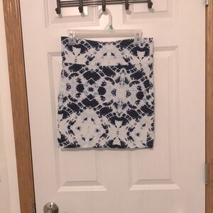Blue Patterned Skirt